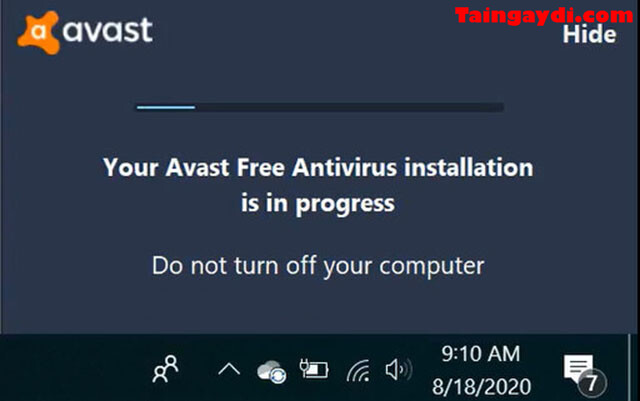 cài đặt Avast free Antivirus 3