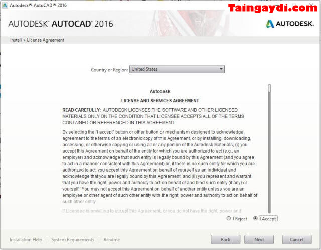 cài đặt Autocad 2016 Full Crack 2